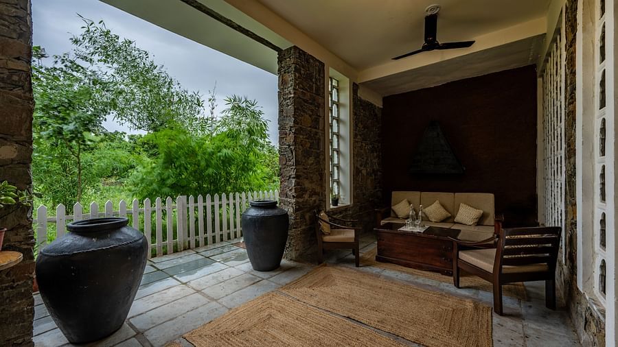 A waiting area in our spa - Utsav Camp