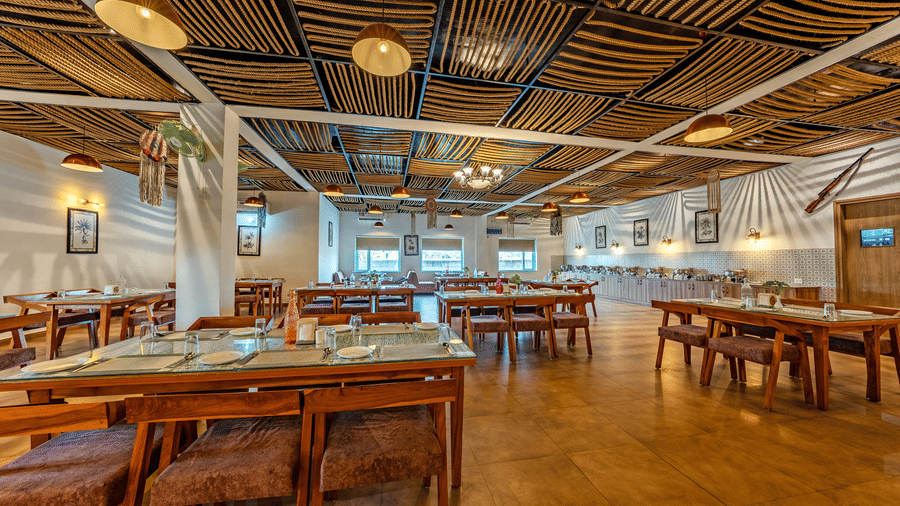 Himalayas Spices Restaurant at Vedikant Resorts The Mallard Corbett featuring