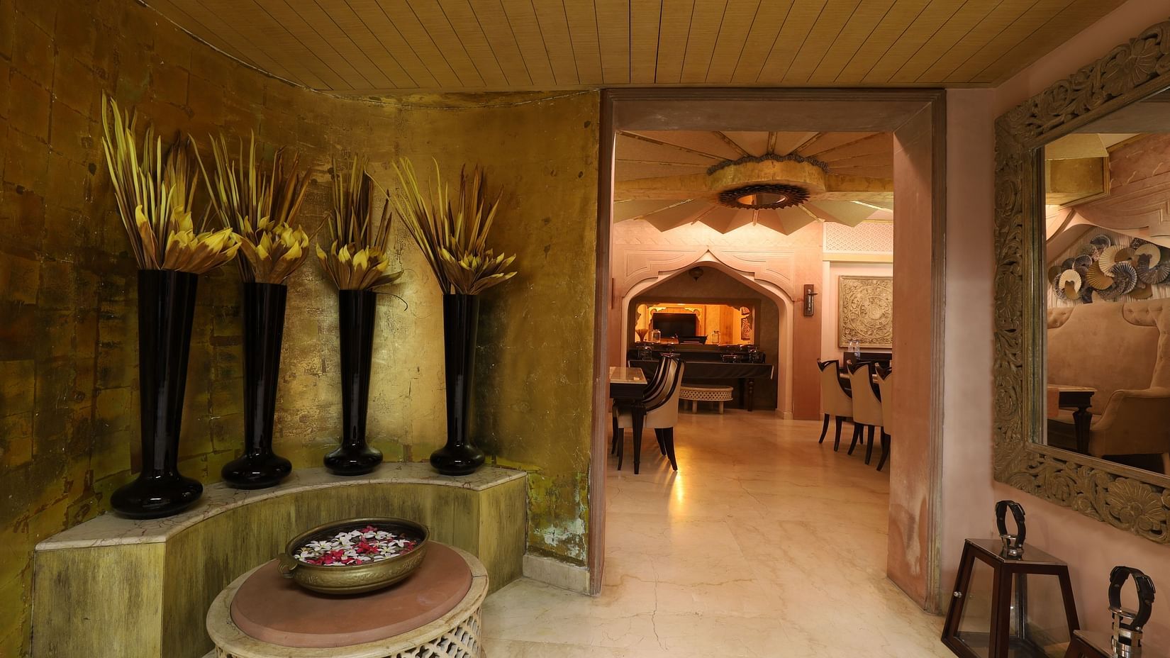 Lobby at our resort in Puri2