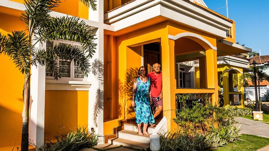 Casa Cottage - Heritage Hotel in Bangalore Bangalore The owners posing for a photograph - Casa cottage