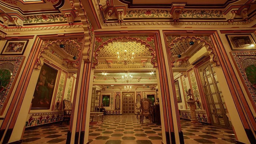 Chunda Palace, Udaipur Udaipur Reception Area 2