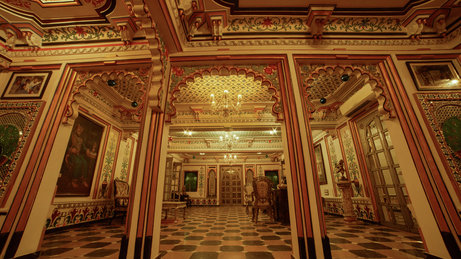 Reception Area  - Chunda Palace, Udaipur