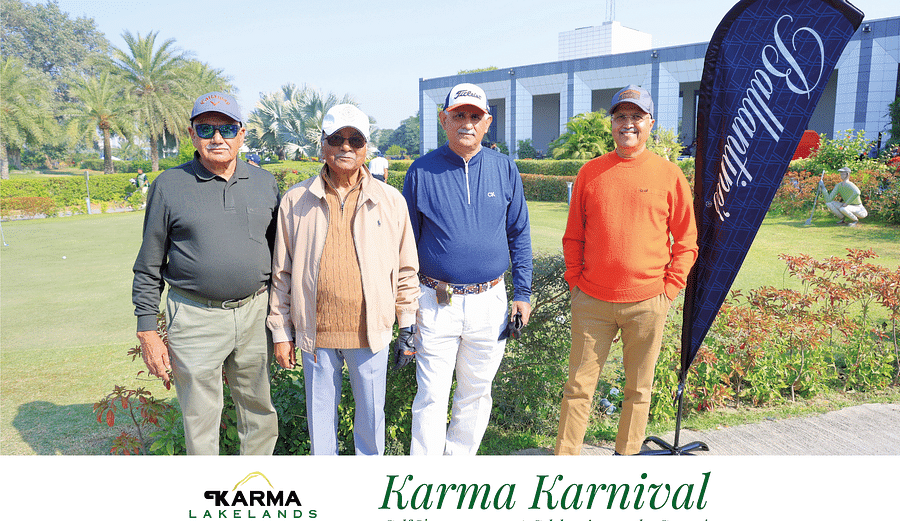 Participants posing for the picture in the day time.