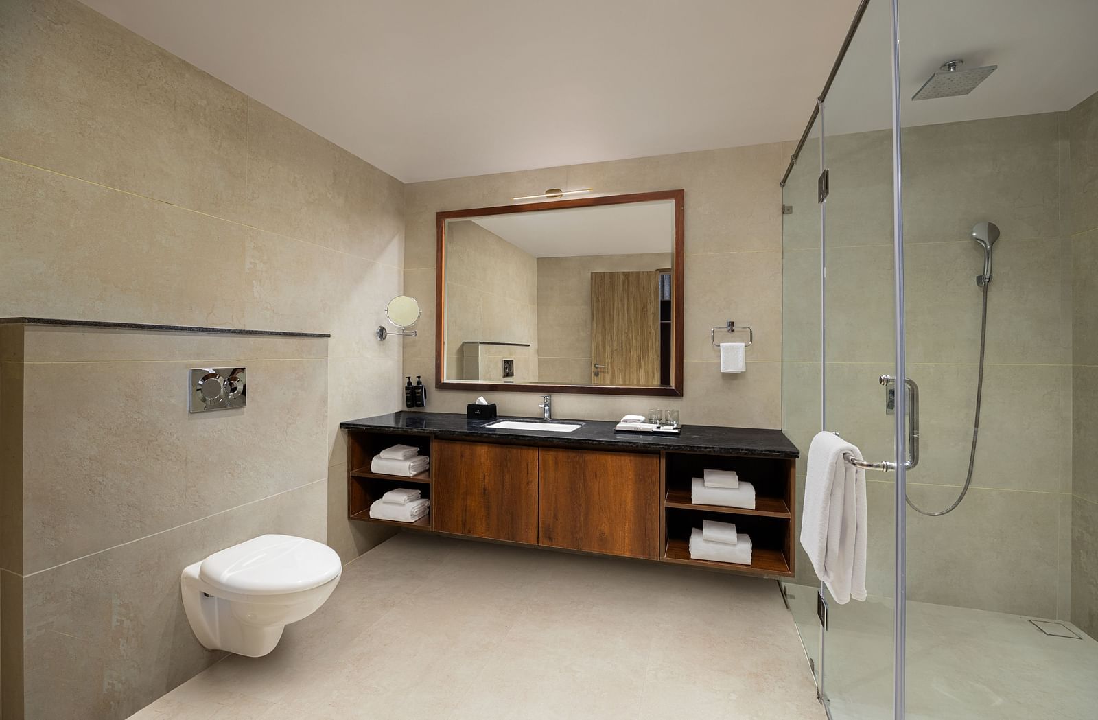 Vanity area of Presidential Suite Room at Essentia Luxury Resort & Spa, Udaipur.