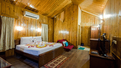 interior of a bedroom in Lagoon Suite 14