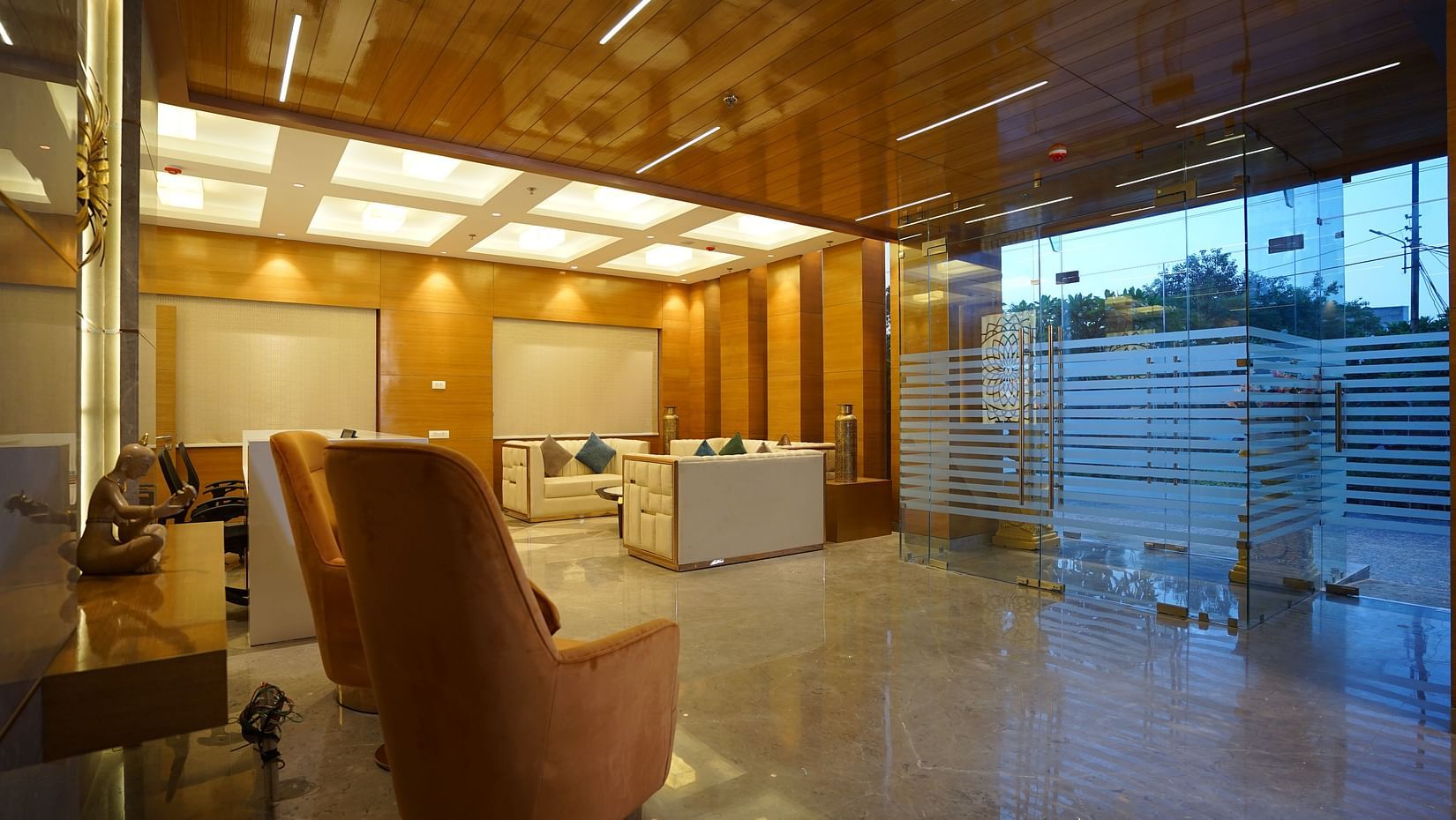 seating area at the best western reception