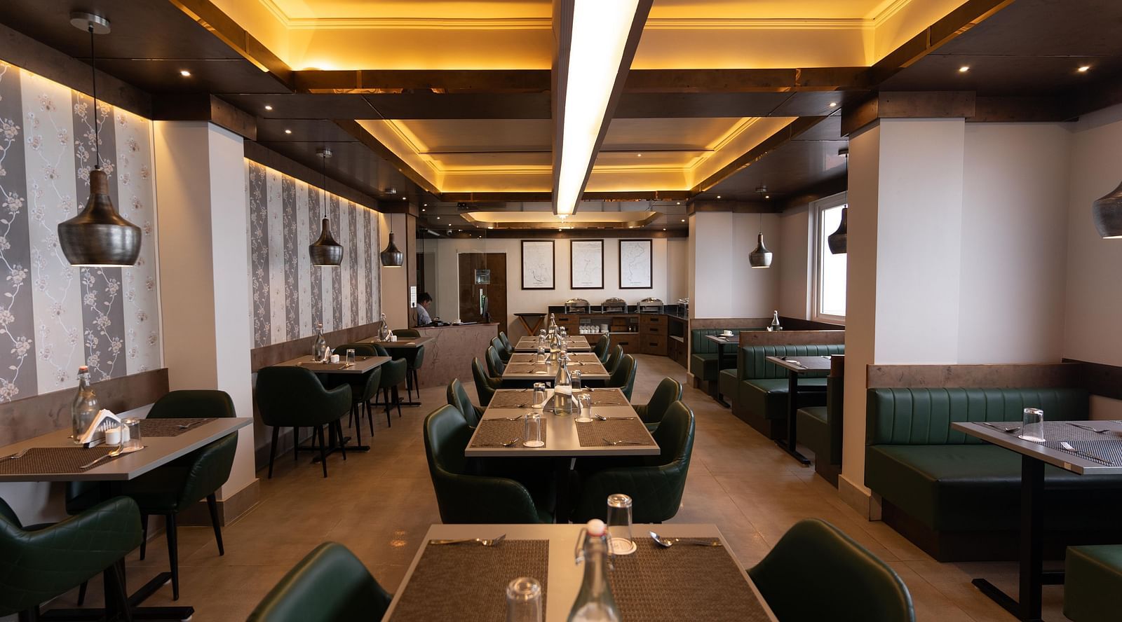full view of the restaurant at the soma hotel by avianna group, darjeeling