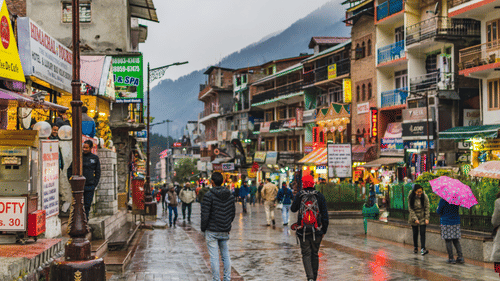 shopping street in bandra
