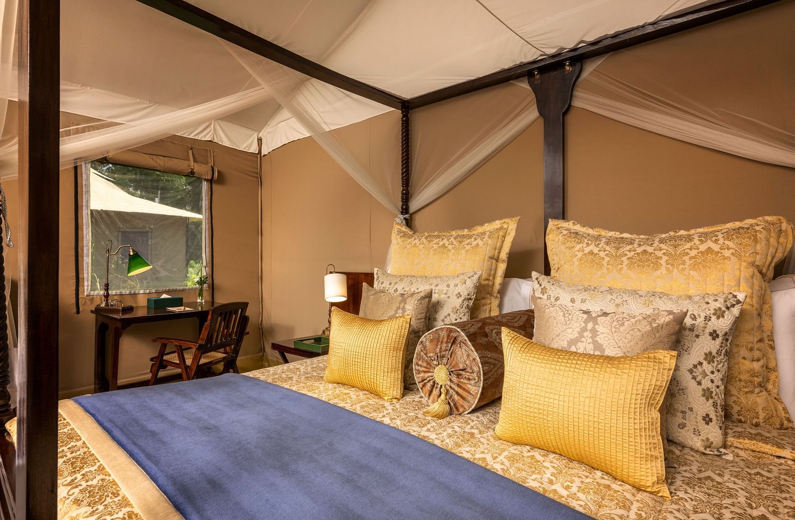 luxury king tents with a bed made out of colonial style - Aalia Jungle Resort & Spa