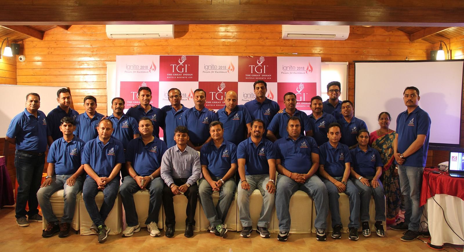 A group photo of the team at TGI Hotels and Resorts