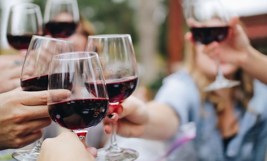 The Retreat Hotel and Convention Centre Madh Island Mumbai - image of wine glasses being held for a toast