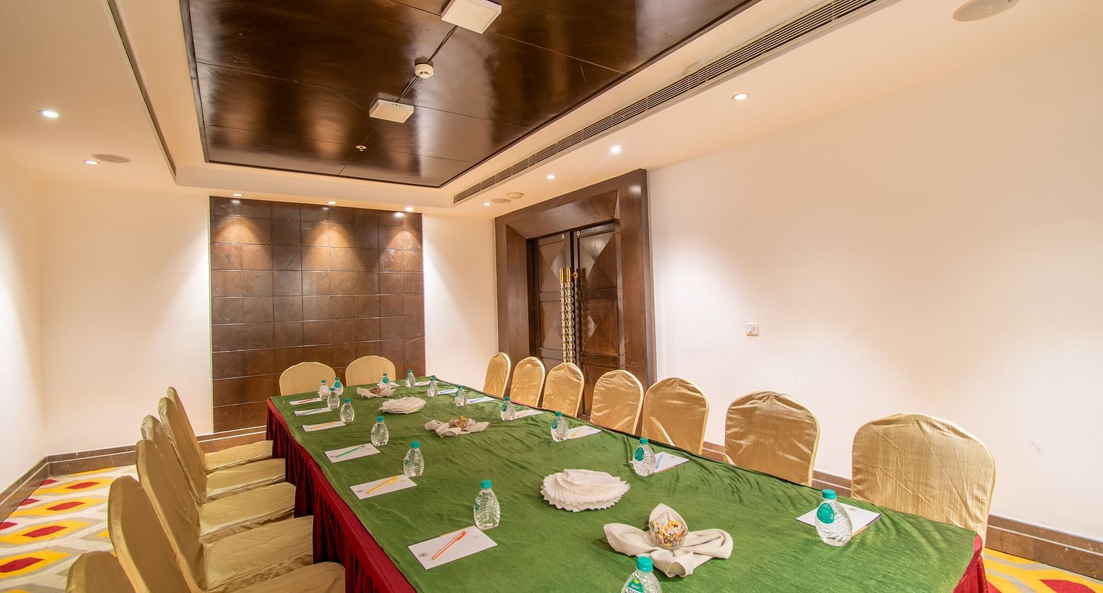 Neatly arranged conference table ready for a small group business meeting- TGI Grand Fortuna, Krishnagiri Main Road, Hosur