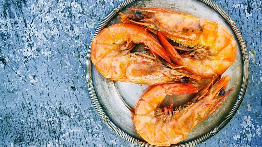 a shrimp dish