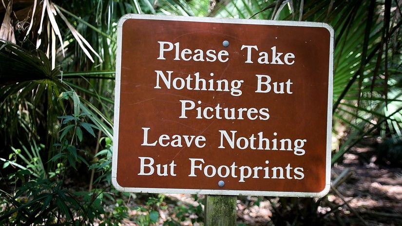 Do not litter sign