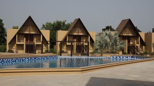 pool and cottages at Jagira Ananta Elite