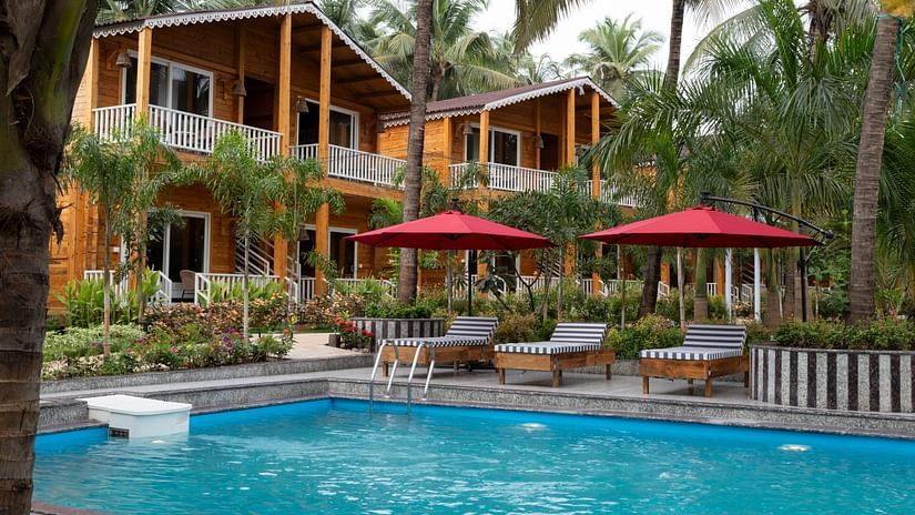 Outdoor swimming pool at Aralea Beach Resort by Stone Wood, Morjim
