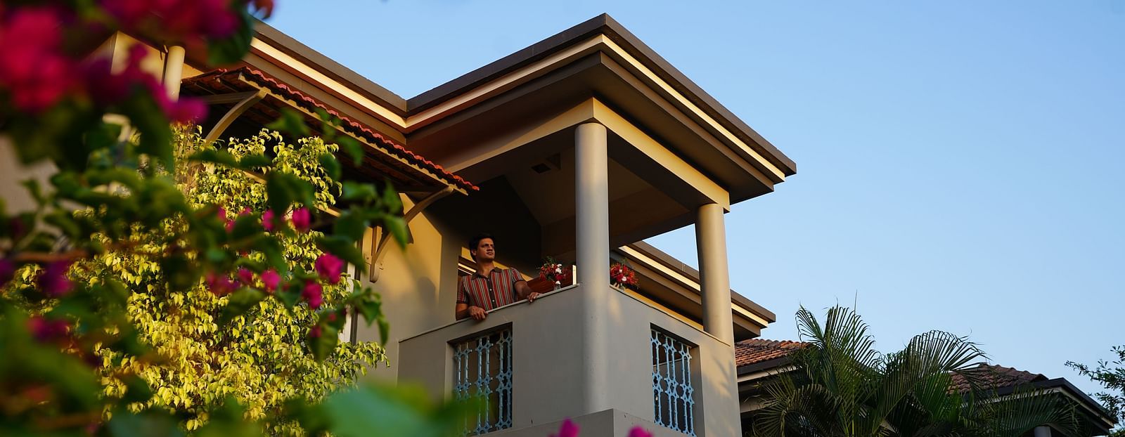 An image of a balcony from the outside of the property - Argo By Trance, Goa