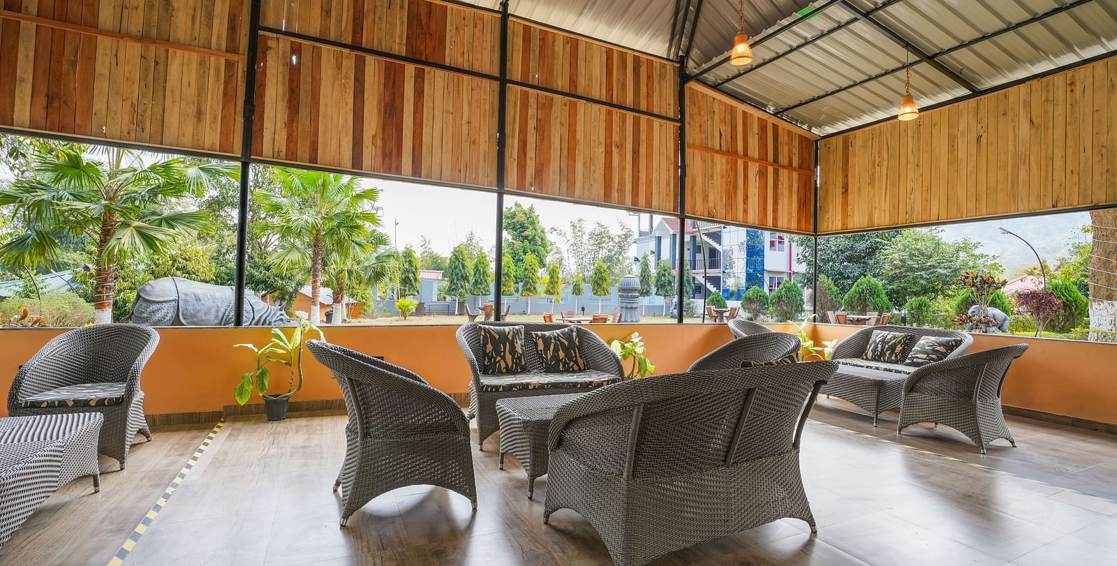 Seating area at Summit Green Lake Tea Resort & Spa, Kaziranga