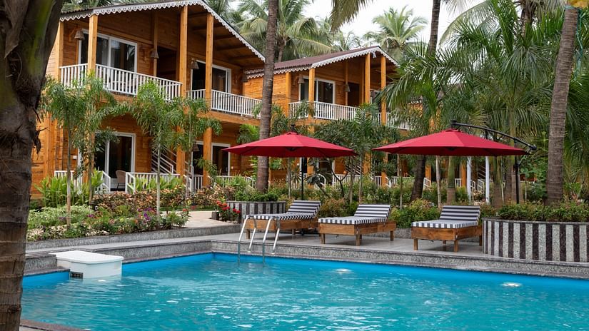 Outdoor swimming pool at Aralea Beach Resort by Stone Wood, Morjim