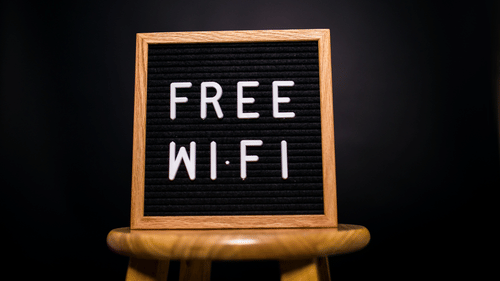 free wifi sign
