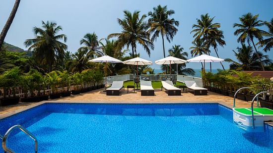 Swimming Pool at our North Goa resort in vagator