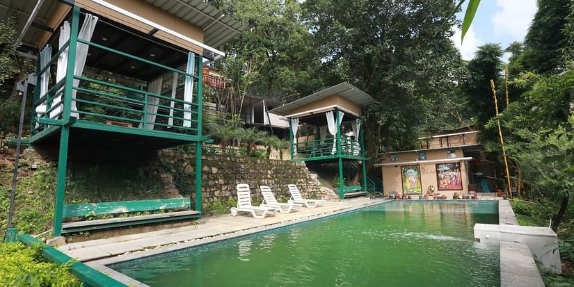 the swimming pool at The Sal Woods Forest Resort & Spa