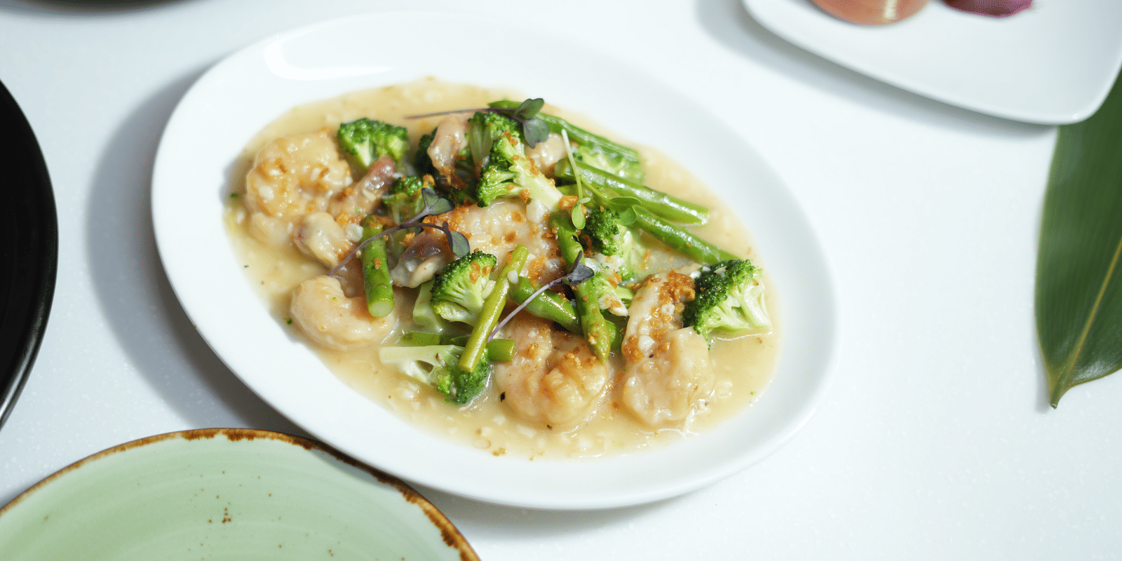 Stir fry Prawn with Asparagus in Butter Garlic