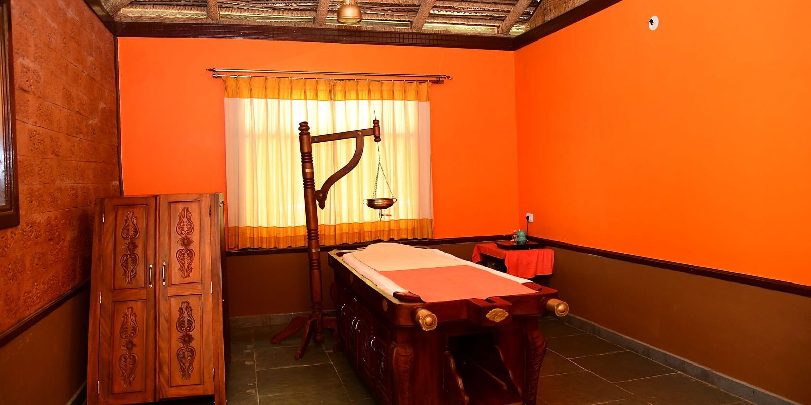 image of the ayurveda spa with ample natural light coming from the windows in the room