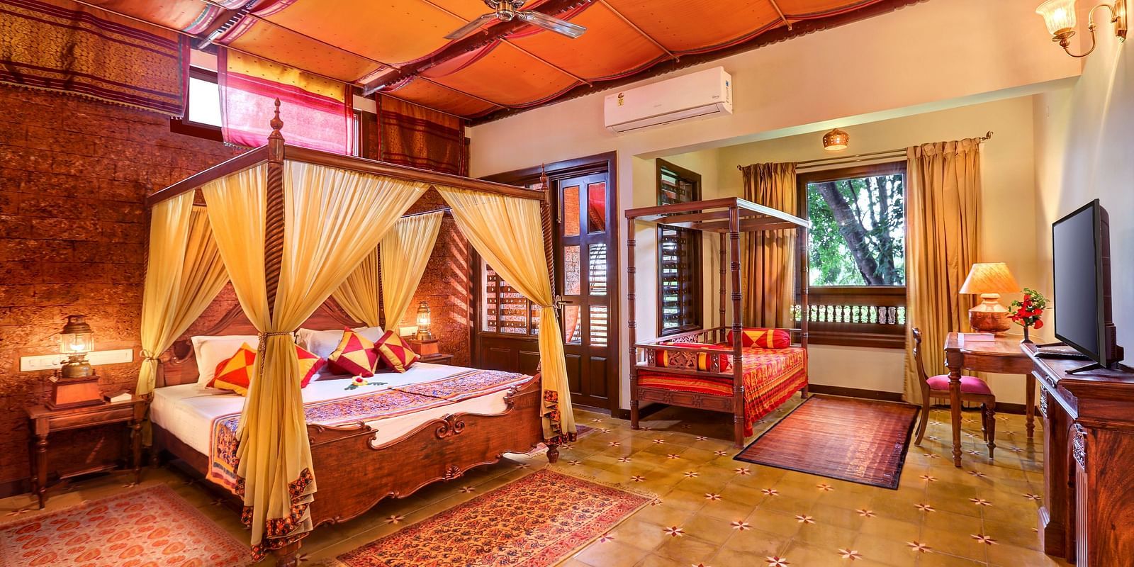 image of the malnad palace suite at Hoysala village resort, hassan