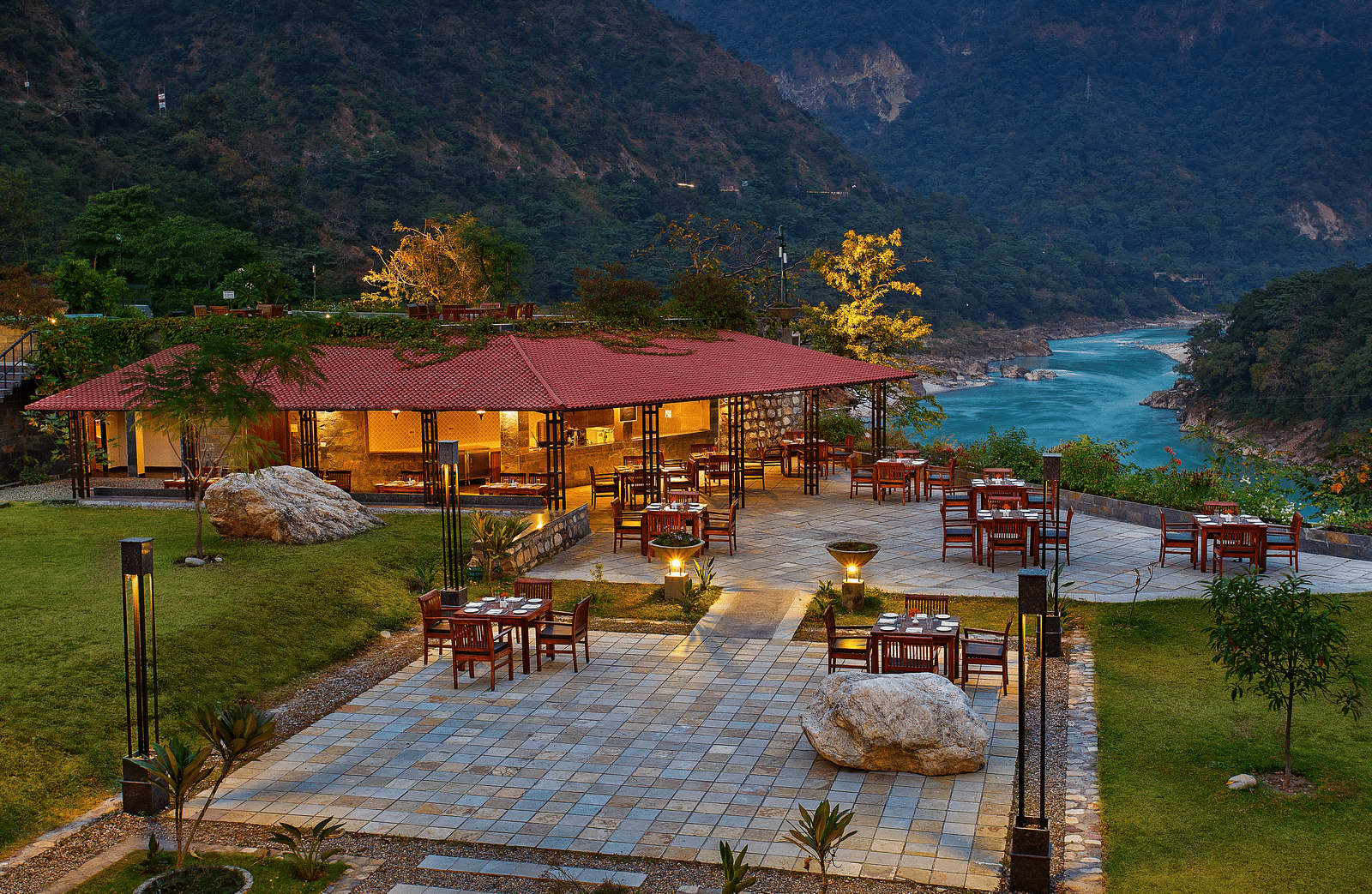 aerial view of hotel facade  - Aloha On The Ganges, Rishikesh