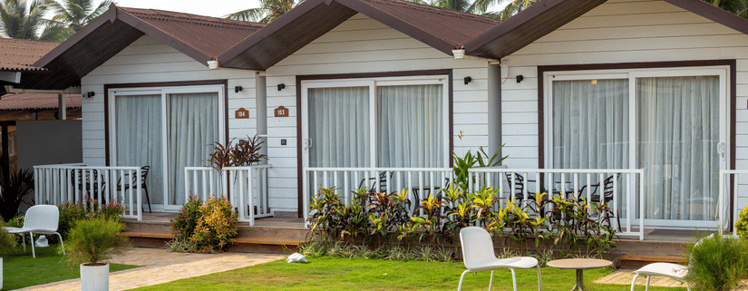 Party Cottages in Vagator, Goa resort 