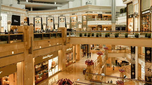 Lobby of a Shopping Mall 