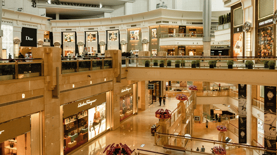 Lobby of a Shopping Mall 