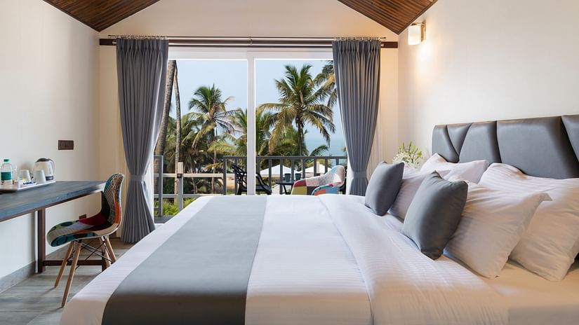 Ocean Front Cottages in Vagator in north goa 