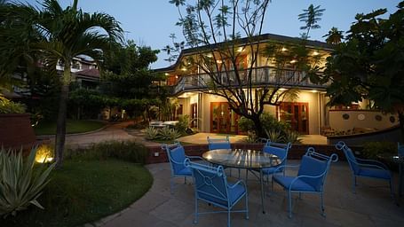 An facade image of a property that showcases an outdoor seating areas - Argo By Trance, Goa