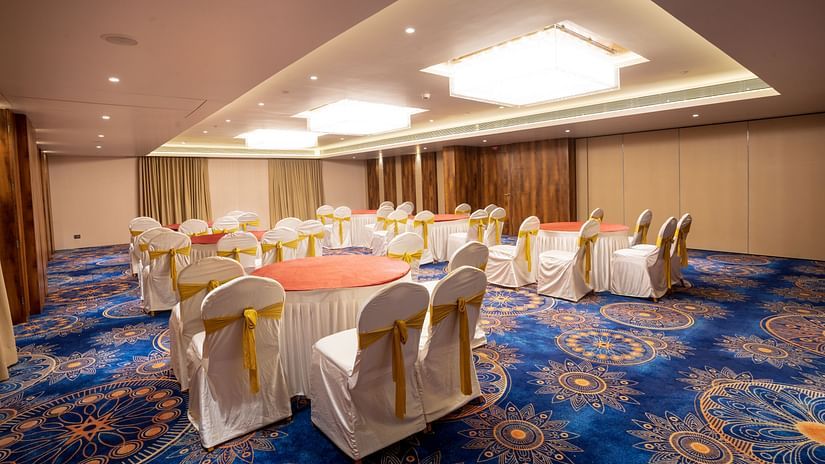 interior of our Banquet Hall in Lonavala