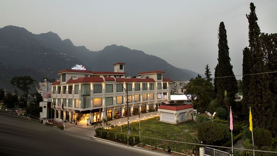 The Vaishnodevi Sarovar Portico, Katra lit up