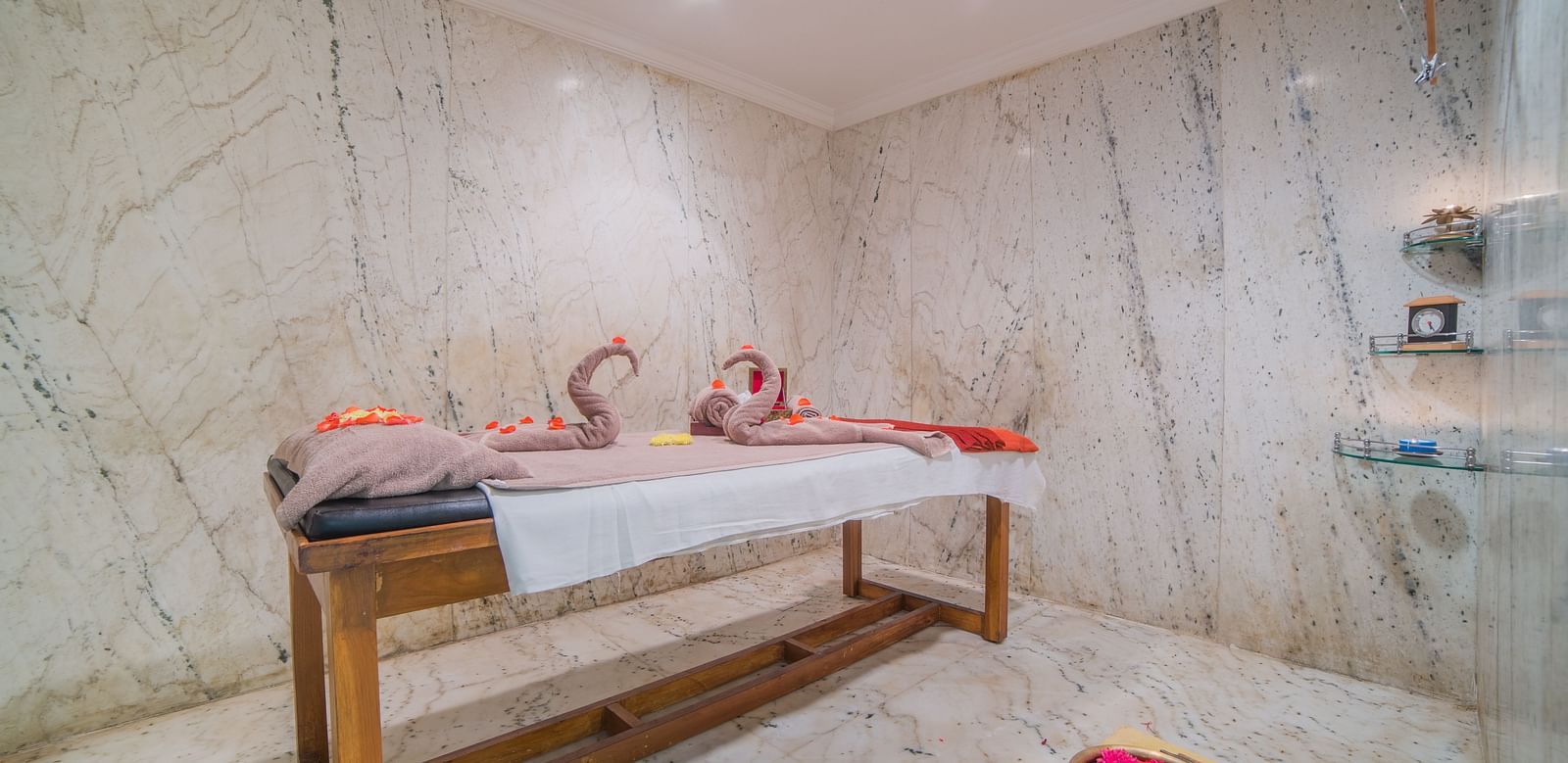 Massage room at Sitara Luxury Hotel in Hyderabad near Ramoji Film City