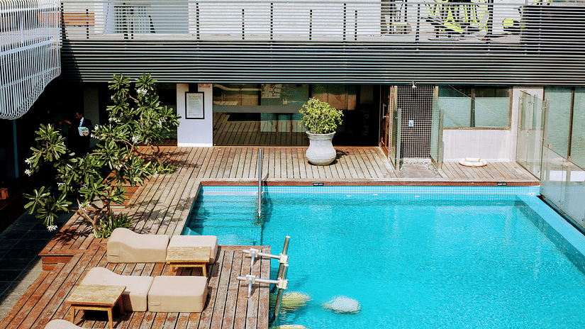 Swimming pool at Hablis Hotel Chennai