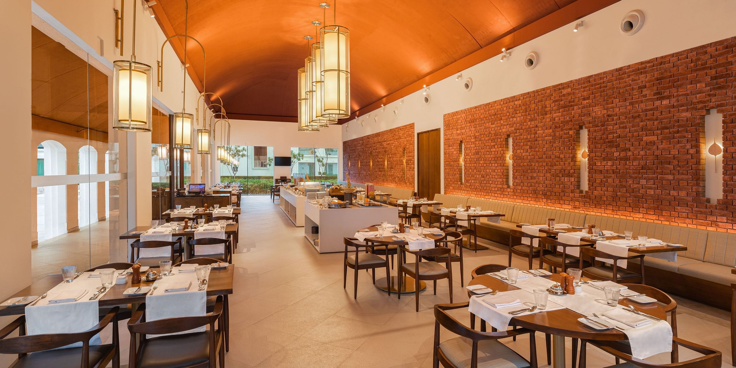 Dining space at Marasa Sarovar Premiere Bodhgaya