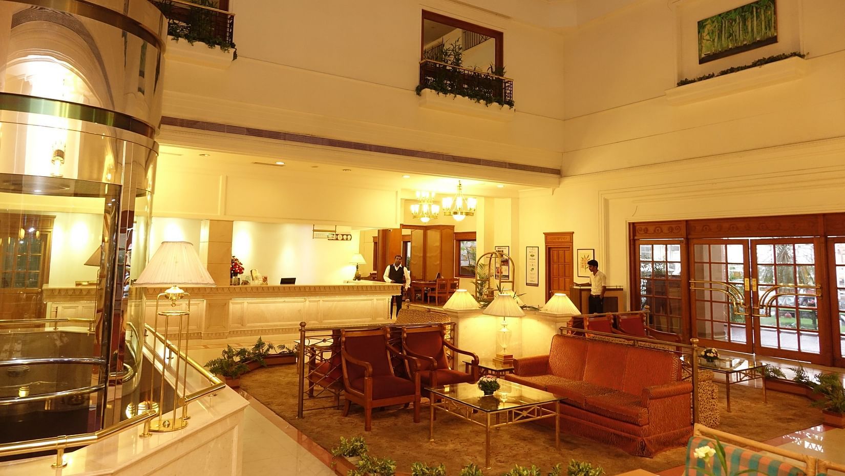 Lobby at our hotel in Cochin, Abad Atrium, Cochin-4