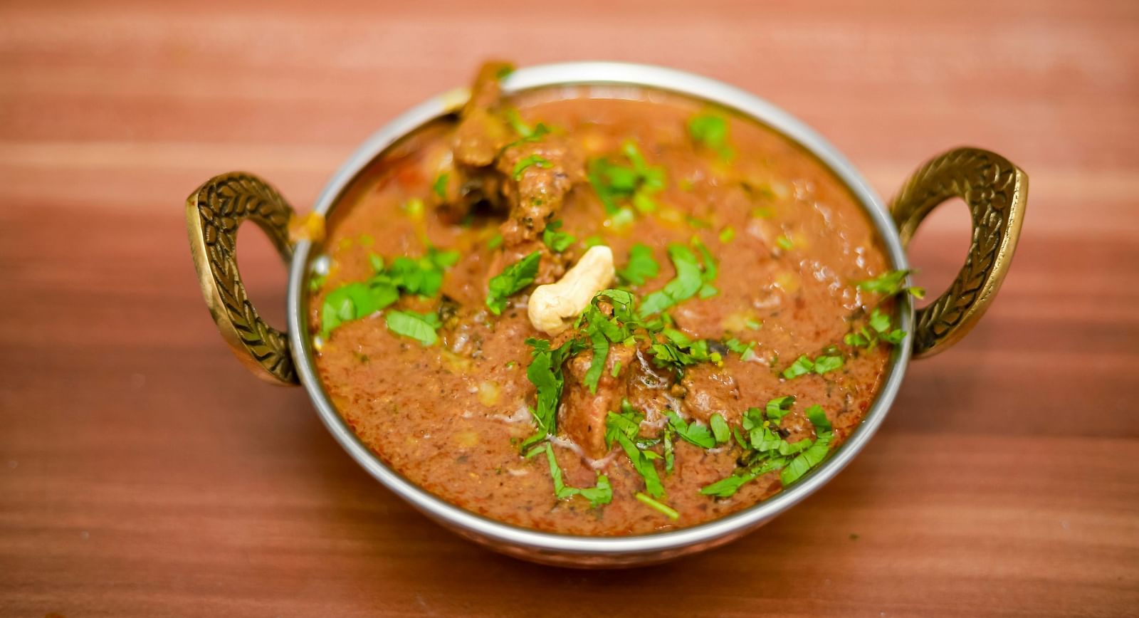 Indian chicken curry served in a bowl