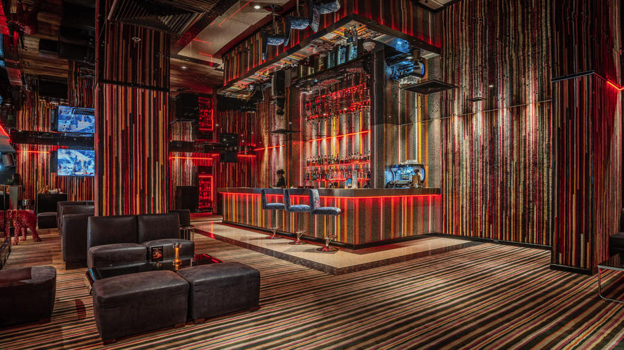 An overview of the seating arrangements inside Flava Venue, one of the best wedding venue in Bangkok - Night Hotel Bangkok