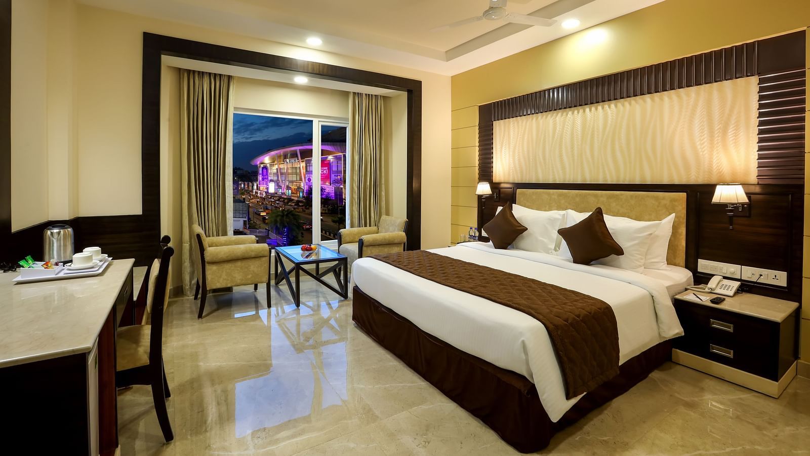 Comfortable Executive Suite with an attached balcony at Hotel Aadithya, Chennai