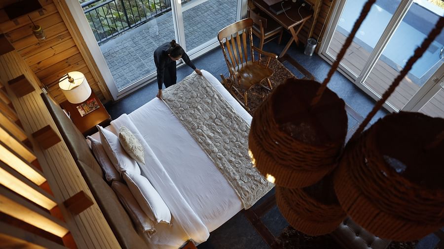 overhead view of Presidential Villa 3 - Polo Cherrapunjee Resort