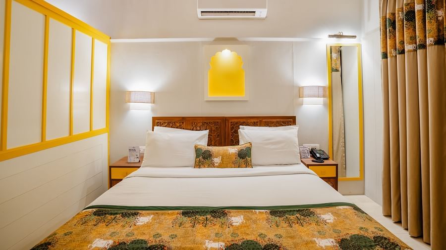 Shri Radha Brij Vasundhara Resort & Spa, Mathura Govardhan Bed room