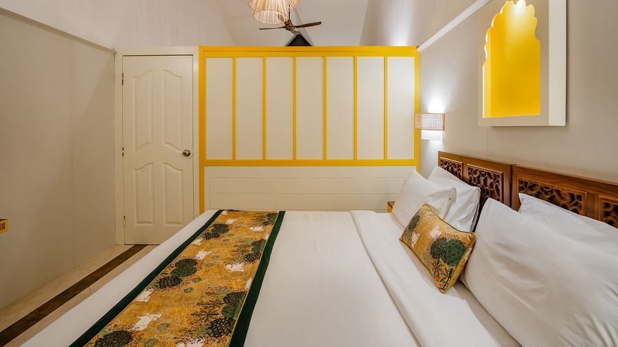 Shri Radha Brij Vasundhara Resort & Spa, Mathura Govardhan Bedroom
