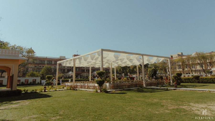 Outdoor Sit Down Lunch at the Maharani lawns -Umaid Palace-Dausa-Destination Weddings Near Jaipur-3