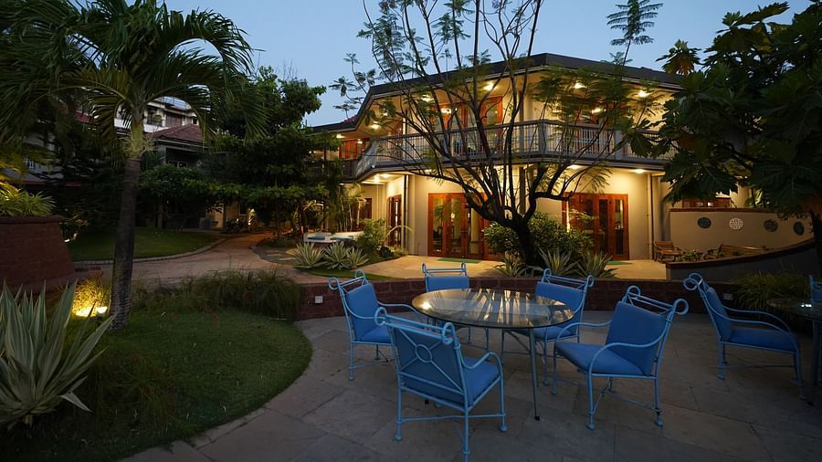 An facade image of a property that showcases an outdoor seating areas - Argo By Trance, Goa