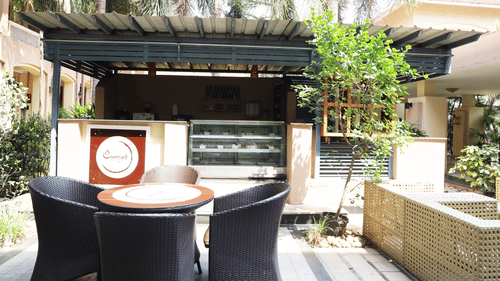 Courtyard cafe in Cuttack 